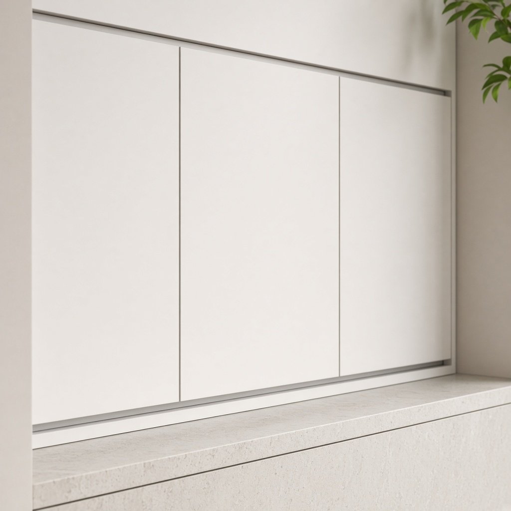 Handleless cabinet doors